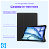 Apple iPad Air 11 (2024/2025) Hoes Tri-Fold Book Case met Standaard Zwart afbeelding 3