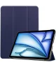 Apple iPad Air 11 (2024) Hoes Tri-Fold Book Case met Standaard Blauw