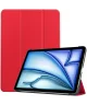 Apple iPad Air 11 (2024) Hoes Tri-Fold Book Case met Standaard Rood