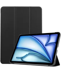 Apple iPad Air 13 (2024) Hoes Tri-Fold Book Case met Standaard Zwart