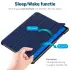 Apple iPad Air 13 (24/25) Hoes Tri-Fold Book Case met Standaard Blauw afbeelding 3