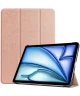 Apple iPad Air 13 (2024) Hoes Tri-Fold Book Case met Standaard Roze