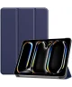 Apple iPad Pro 13 (2024) Hoes Tri-Fold Book Case met Standaard Blauw