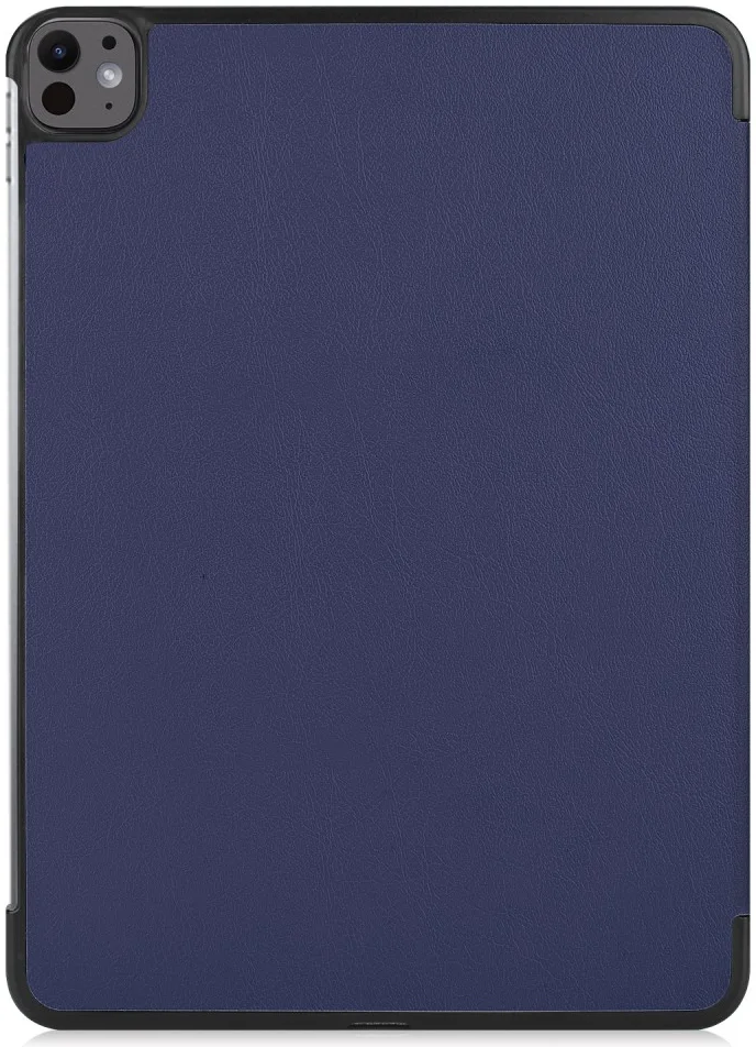 Apple iPad Pro 13 (2024) Hoes Tri-Fold Book Case met Standaard Blauw afbeelding 8