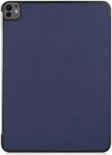 Apple iPad Pro 13 (2024) Hoes Tri-Fold Book Case met Standaard Blauw afbeelding 8