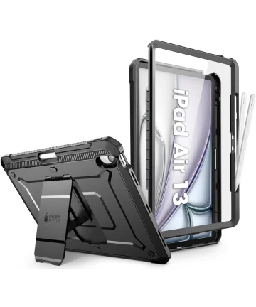 SUPCASE UB Pro Apple iPad Air 13 (2024) Hoes Full Protect Kickstand Zwart Hoesjes