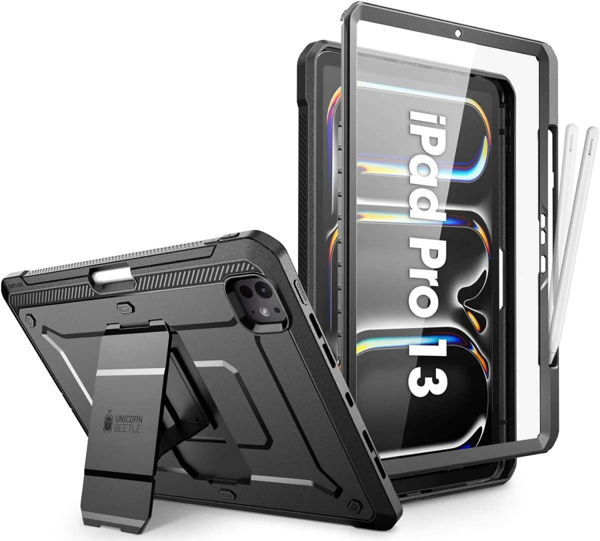 SUPCASE UB Pro Apple iPad Pro 13 (2024) Hoes Full Protect Kickstand Zwart afbeelding 1