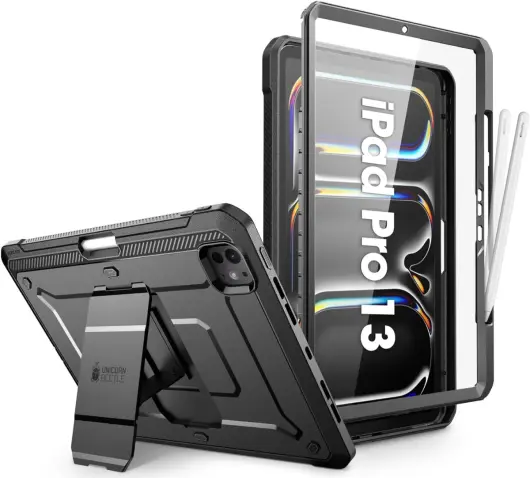 SUPCASE UB Pro Apple iPad Pro 13 (2024) Hoes Full Protect Kickstand Zwart afbeelding 1