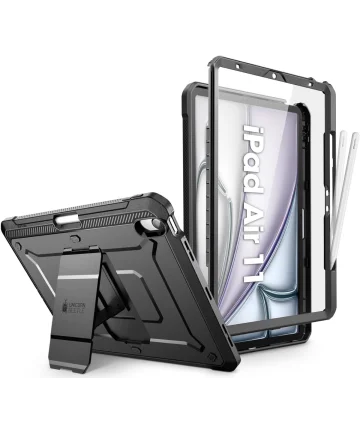 SUPCASE UB Pro Apple iPad Air 11 (2024) Hoes Full Protect Kickstand Zwart Hoesjes