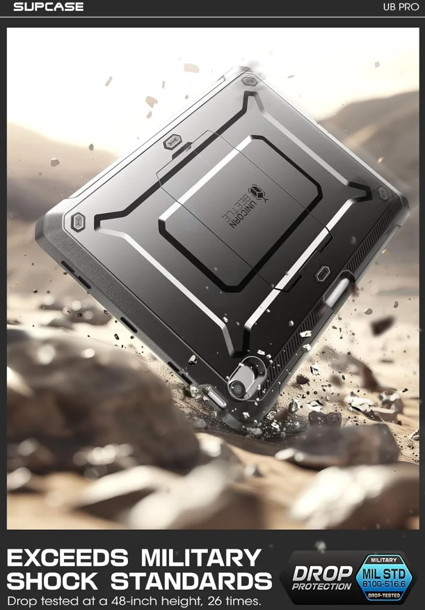SUPCASE UB Pro iPad Air 11 (2025/2024) Hoes Full Protect Kickstand Zwart afbeelding 5