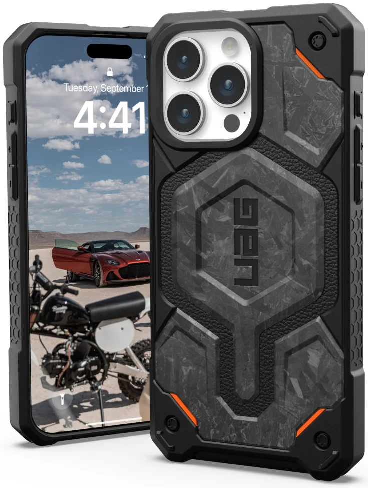 UAG Limited Edition Monarch Pro iPhone 15 Pro Max Hoesje Forged Carbon afbeelding 1