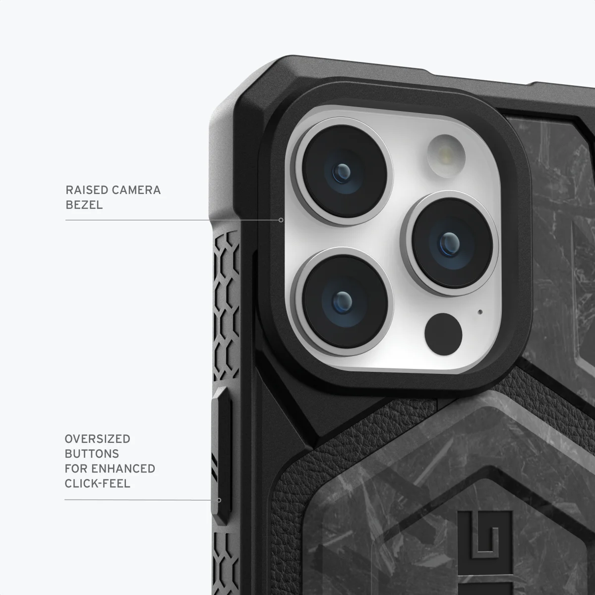 UAG Limited Edition Monarch Pro iPhone 15 Pro Max Hoesje Forged Carbon afbeelding 8