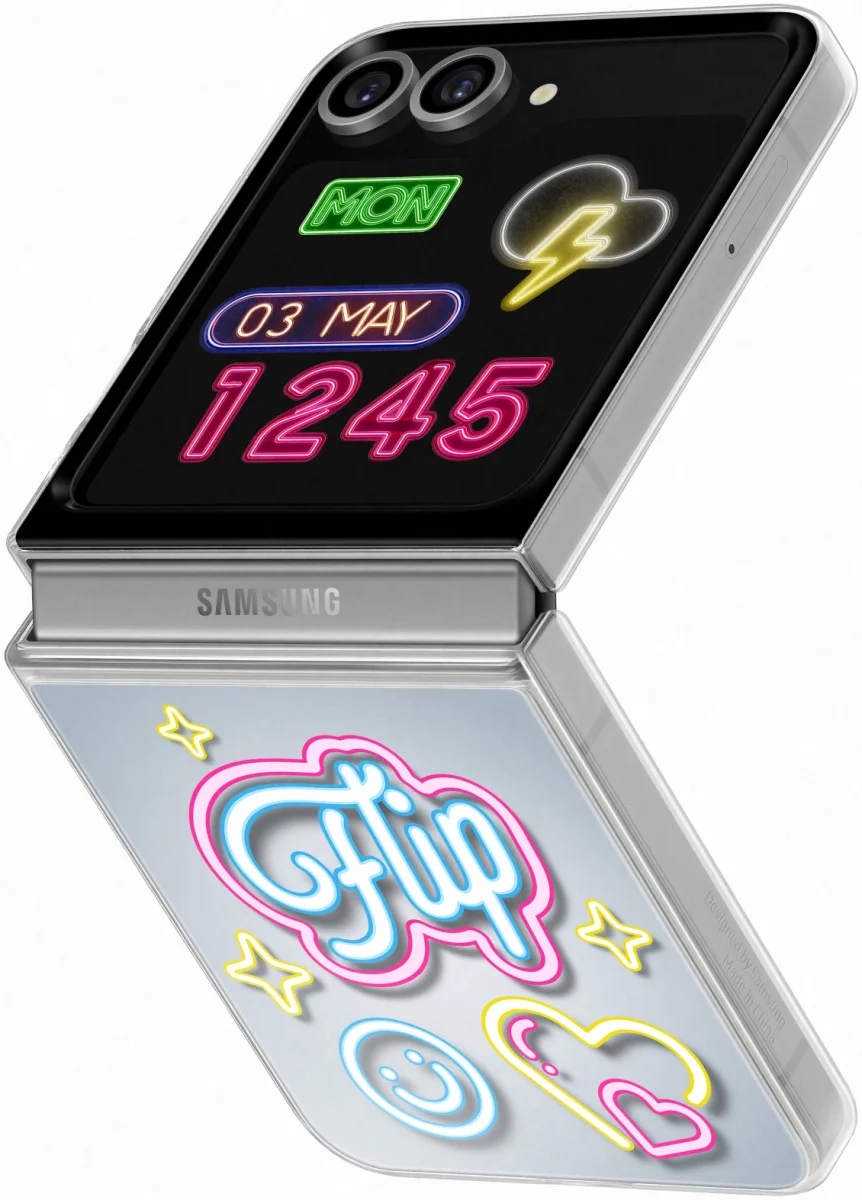 Origineel Samsung Galaxy Z Flip 6 Hoesje FlipSuit Case Transparant afbeelding 1