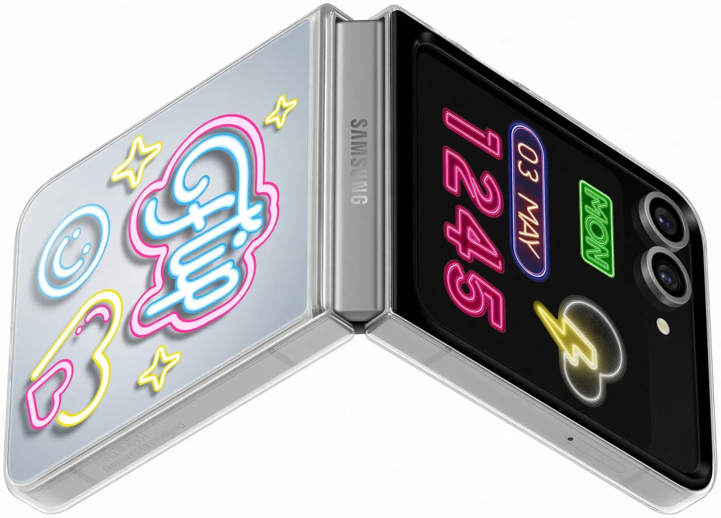 Origineel Samsung Galaxy Z Flip 6 Hoesje FlipSuit Case Transparant afbeelding 5