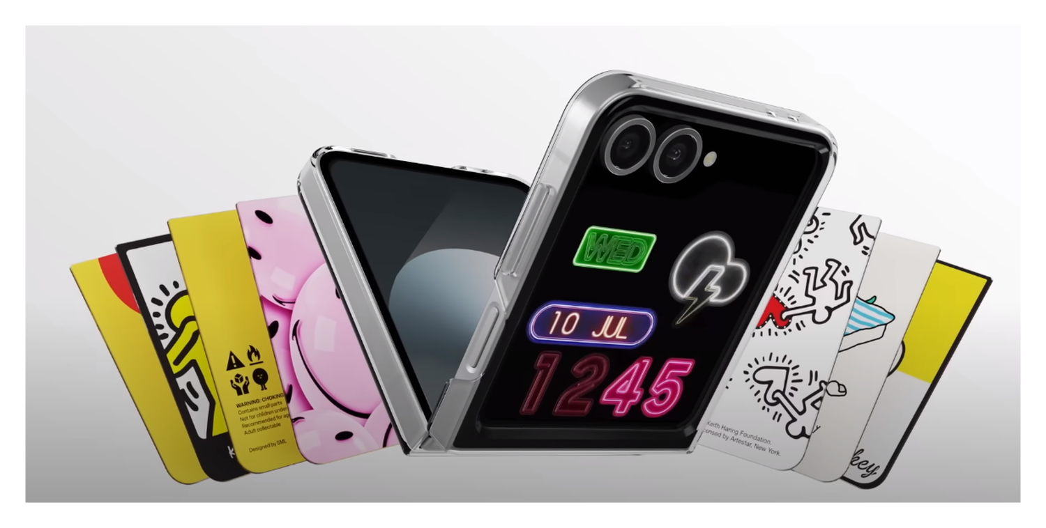 Origineel Samsung Galaxy Z Flip 7 FE / 6 Hoesje FlipSuit Case Transparant afbeelding 2