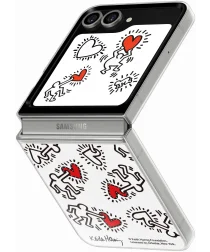 Origineel Samsung Galaxy Z Flip 6 Hoesje FlipSuit Case Print Wit