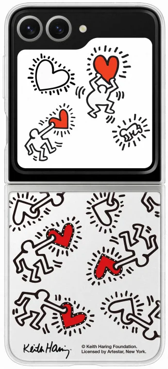 Origineel Samsung Galaxy Z Flip 6 Hoesje FlipSuit Case Print Wit afbeelding 2