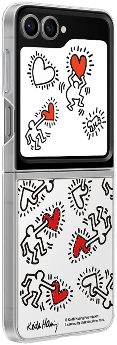 Origineel Samsung Galaxy Z Flip 6 Hoesje FlipSuit Case Print Wit afbeelding 3