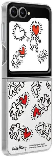Origineel Samsung Galaxy Z Flip 6 Hoesje FlipSuit Case Print Wit afbeelding 3