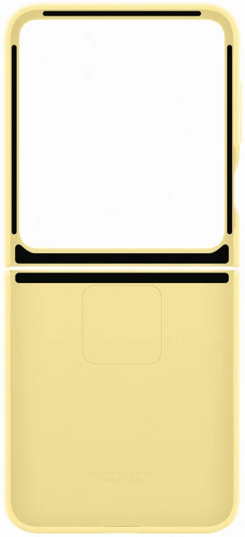 Origineel Samsung Galaxy Z Flip 6 Hoesje Silicone Case Back Cover Geel afbeelding 3