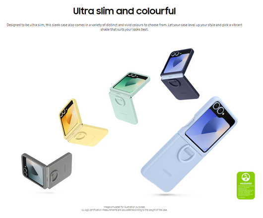 Origineel Samsung Galaxy Z Flip 7 FE / 6 Hoesje Silicone Case Back Cover Groen afbeelding 2