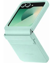 Origineel Samsung Galaxy Z Flip 6 Hoesje KindSuit Leather Case Groen