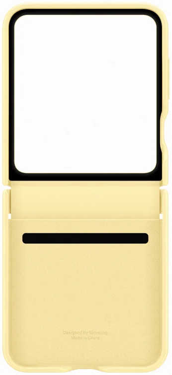 Origineel Samsung Galaxy Z Flip 7 FE / 6 Hoesje KindSuit Leather Case Geel afbeelding 7