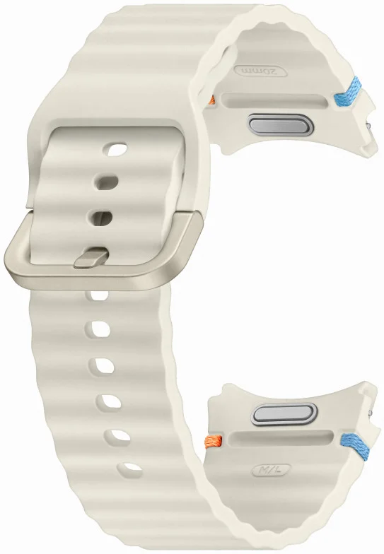 Origineel Samsung Smartwatch 20MM Bandje Sport Band - Cream (M/L) afbeelding 2