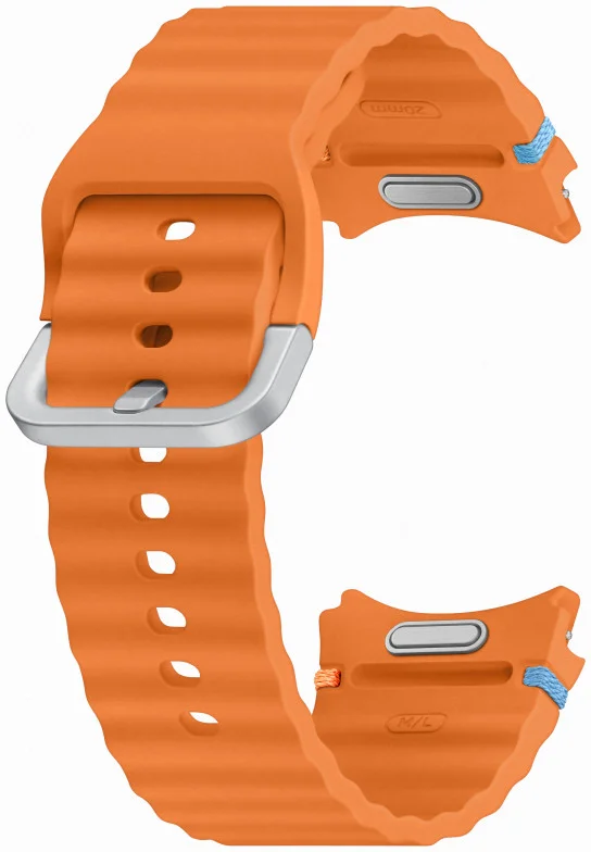 Origineel Samsung Galaxy Watch 7 Bandje Sport Band (M/L) Oranje afbeelding 2