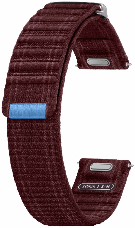 Origineel Samsung Smartwatch 20MM Bandje Fabric Band - Burgundy (S/M) afbeelding 2