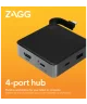 ZAGG 4-Ports Hub 100W USB-C naar USB-C PD/USB-C/USB-A/HDMI