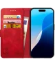 Rosso Element Apple iPhone 16 Hoesje Book Case Wallet Rood