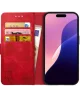 Rosso Element Apple iPhone 16 Pro Hoesje Book Case Wallet Rood