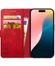 Rosso Element Apple iPhone 16 Plus Hoesje Book Case Wallet Rood