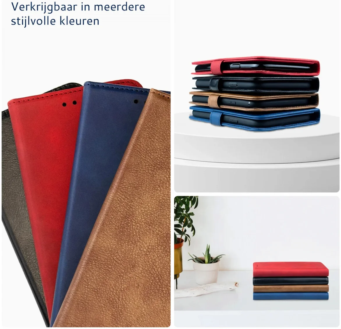 Rosso Element Apple iPhone 16 Pro Max Hoesje Book Case Wallet Bruin afbeelding 5