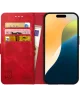 Rosso Element Apple iPhone 16 Pro Max Hoesje Book Case Wallet Rood