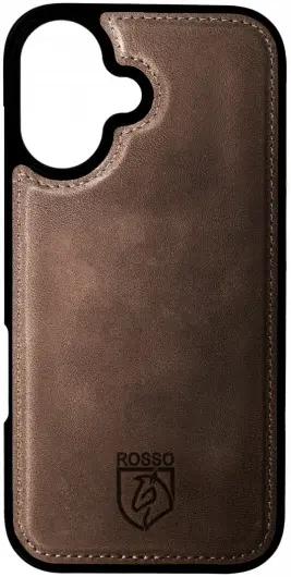 Rosso Elite Apple iPhone 16 Hoesje met MagSafe Book Case Echt Leer Bruin afbeelding 10
