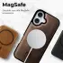 Rosso Elite Apple iPhone 16 Hoesje met MagSafe Book Case Echt Leer Bruin afbeelding 4
