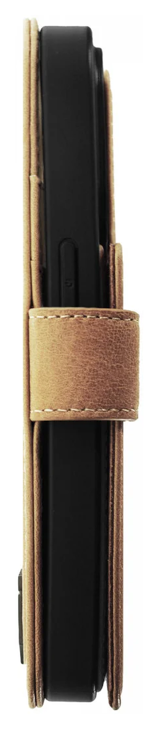 Rosso Elite Apple iPhone 16 Plus Hoesje MagSafe Book Case Echt Leer Lichtbruin afbeelding 12