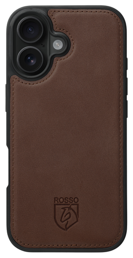 Rosso Elite Apple iPhone 16 Plus Hoesje MagSafe Book Case Echt Leer Bruin afbeelding 10