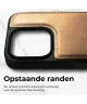 Rosso Elite iPhone 16 Pro Max Hoesje MagSafe Book Case Echt Leer Lichtbruin