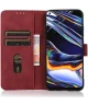 KHAZNEH Nokia C12 Hoesje Retro Wallet Book Case Rood