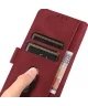 KHAZNEH Nokia C12 Hoesje Retro Wallet Book Case Rood