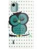 Nokia C12 Hoesje Portemonnee Book Case Uil Print