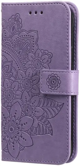 Xiaomi Redmi Note 13 4G Hoesje Bloemen Print Wallet Book Case Paars afbeelding 10