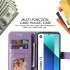 Xiaomi Redmi Note 13 4G Hoesje Bloemen Print Wallet Book Case Paars afbeelding 3