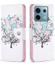 Xiaomi Redmi Note 13 Pro 4G / Poco M6 Pro 4G Hoesje Book Case Bloemen Print