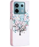 Xiaomi Redmi Note 13 Pro 4G / Poco M6 Pro 4G Hoesje Book Case Bloemen Print