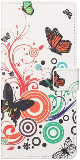 Xiaomi Redmi Note 13 5G Hoesje Portemonnee Book Case Vlinder Print afbeelding 6