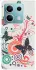 Xiaomi Redmi Note 13 5G Hoesje Portemonnee Book Case Vlinder Print afbeelding 5
